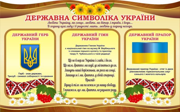 Стенд «Державна символіка України»