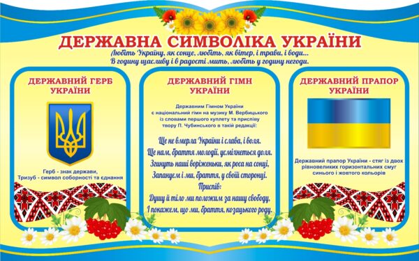 Стенд «Державна символіка України»