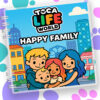 Альбом на липучках Toca Boca «Happy Family» (76 елементів, 21×21 см)