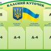 Пластиковий стенд «Класний куточок» для школи