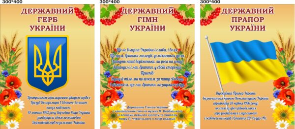 Оформлення класу «Державна символіка України»