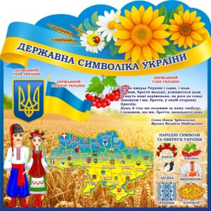 Пластиковий стенд «Символи та обереги України»
