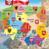 Пластиковий стенд «Адміністративний поділ Польщі»