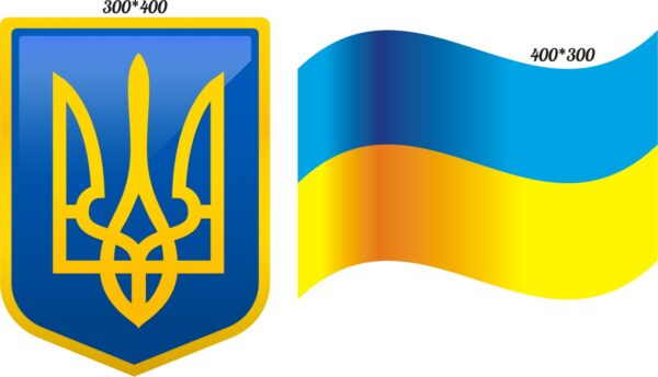 Пластикові стенди «Державний Герб та Прапор України»